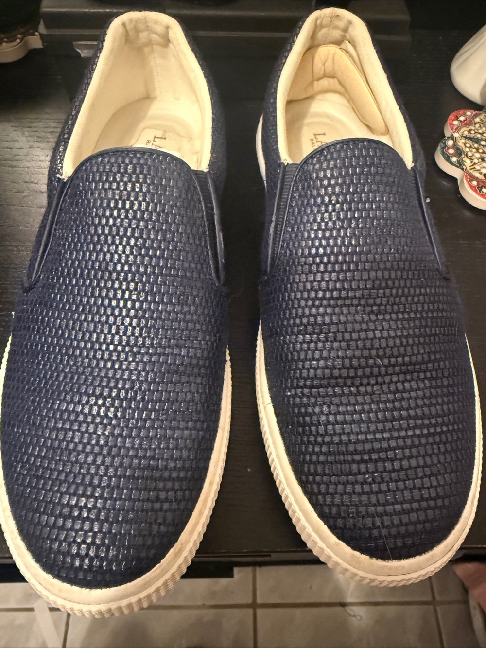 Women’s Slip-On Casual Sneakers in Navy